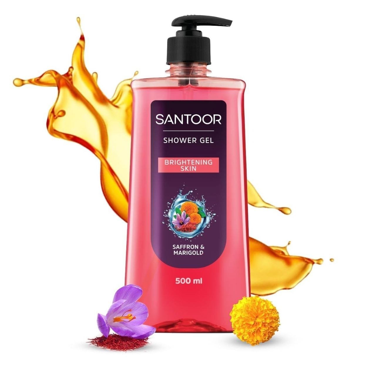 Santoor Brightening Shower Gel With Natural S