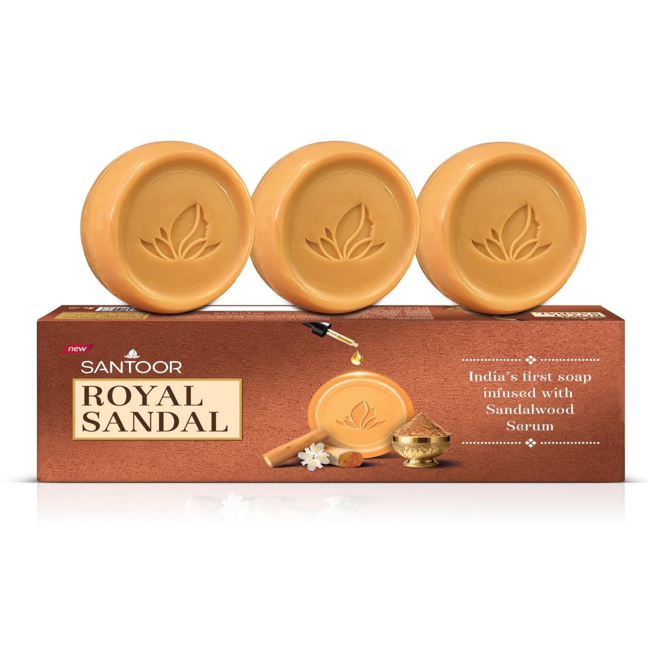 Santoor Royal Sandal Soap Infused With Sandal