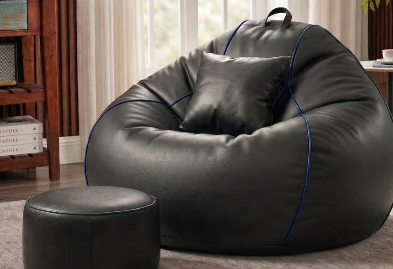 Sattva Piping 3xl Sofa Style Bean Bag Chair W