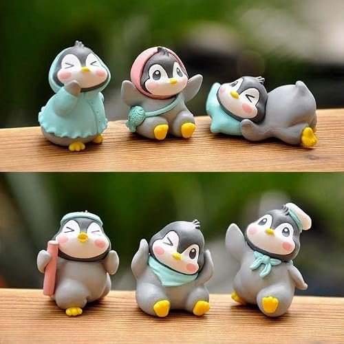 Satyam Kraft 1 Set (6 Pcs) Cute Penguin Minia