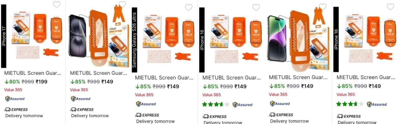 Screenguards With Applicator Kit Starting 129