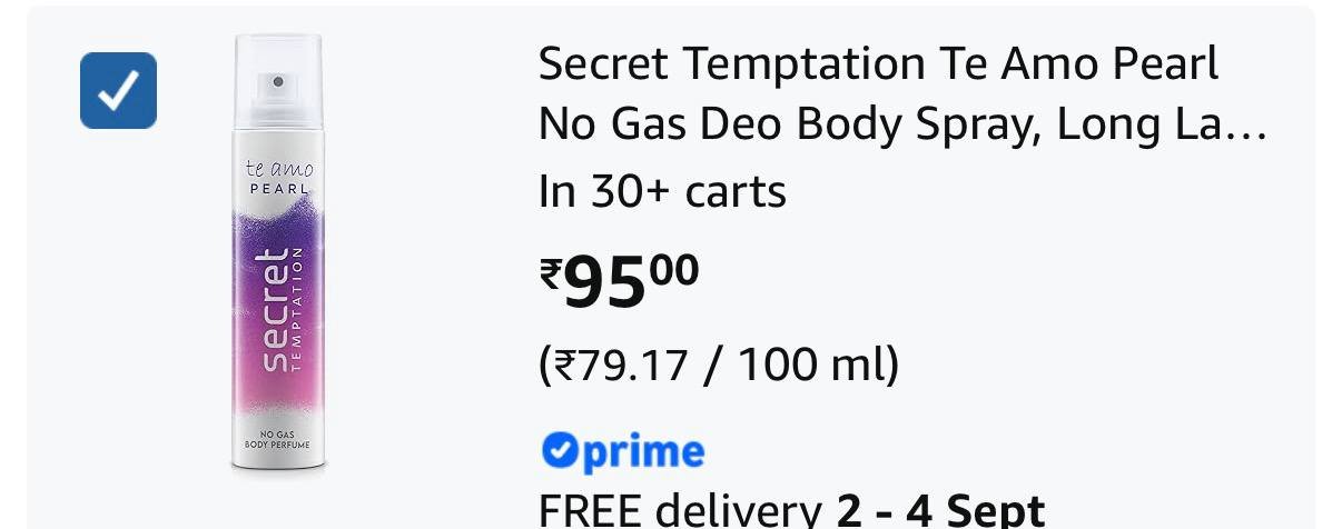 Secret Temptation Body Spray 120 Ml 95