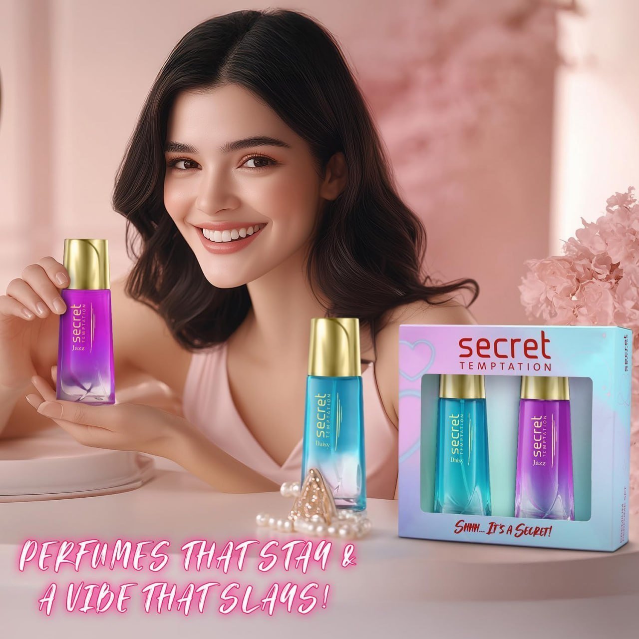 Secret Temptation Perfume For Women Gift Set 