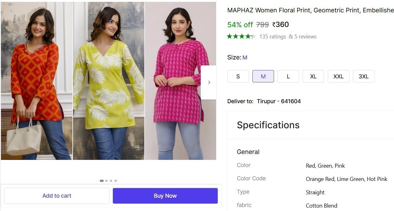 Self Design Kurta Pack Of 3 360