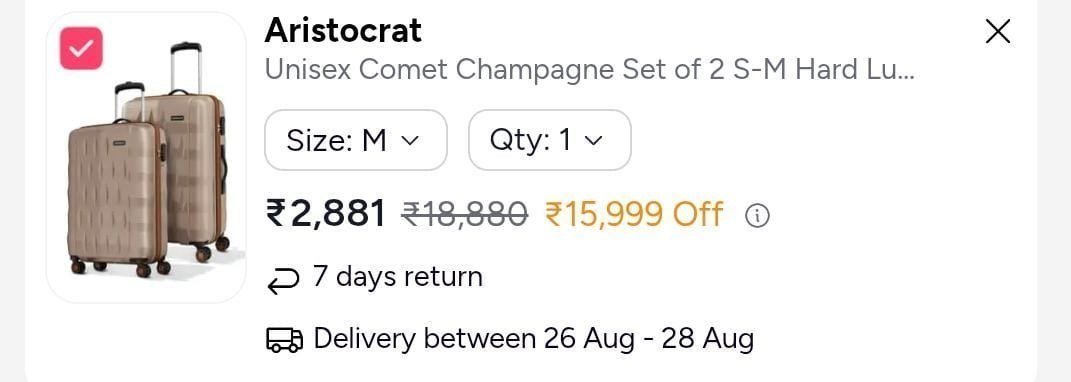 Set Of 2 Luggage On Other Colors
