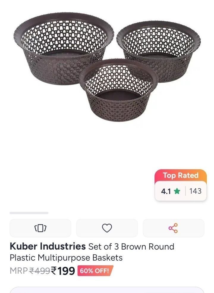 Set Of 3 Basket 199more