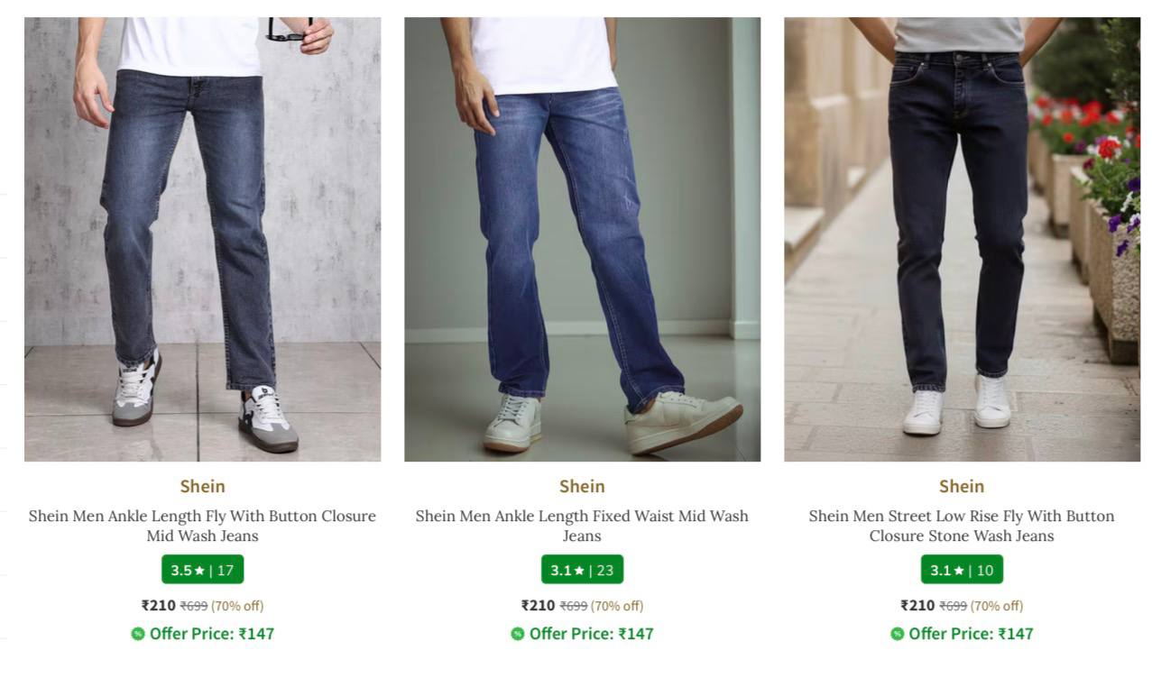 Shein Jeans From 210 -