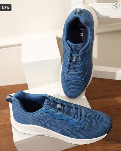 Shein Men Lace Fastening Textured Running Sho