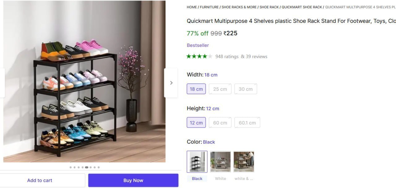Shelves Shoes Rack 225