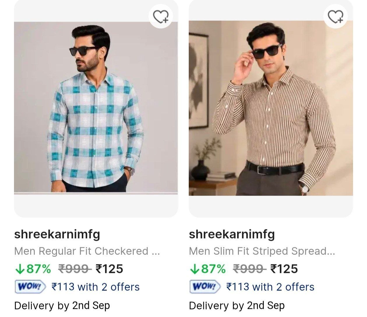 Shirts At Rs 125