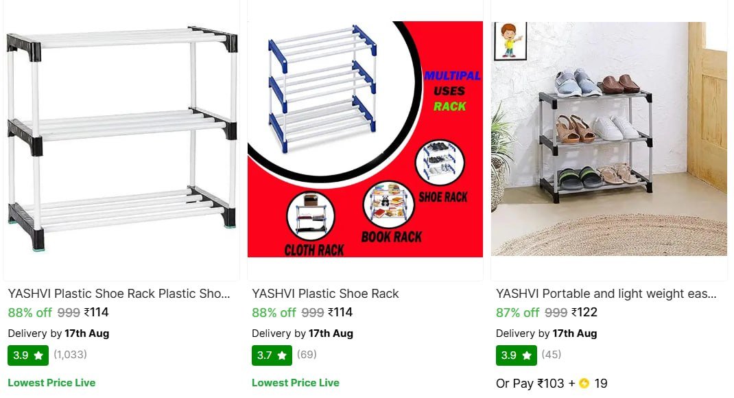 Shoe Racks Starts 114