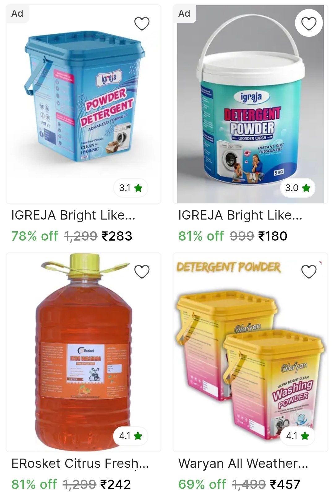 Shopsy 80 Igreja Detergents
