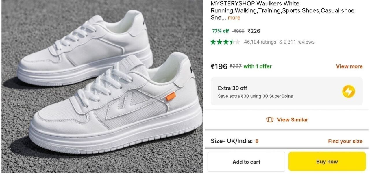 Shopsy Alert Men S White Sneakers At 226selec