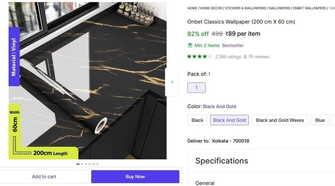 Shopsy Big Size Wallpaper 89 Multiple Options