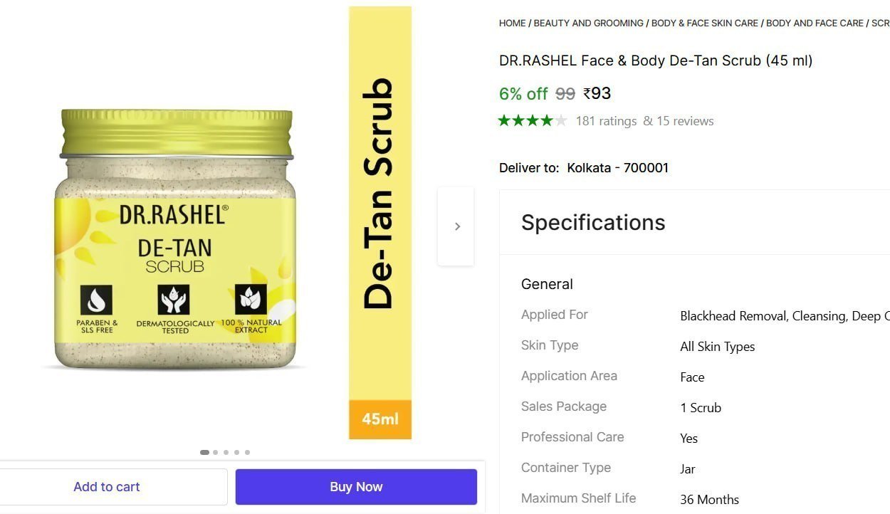 Shopsy Dr Rashel De- Tan Scrub 93