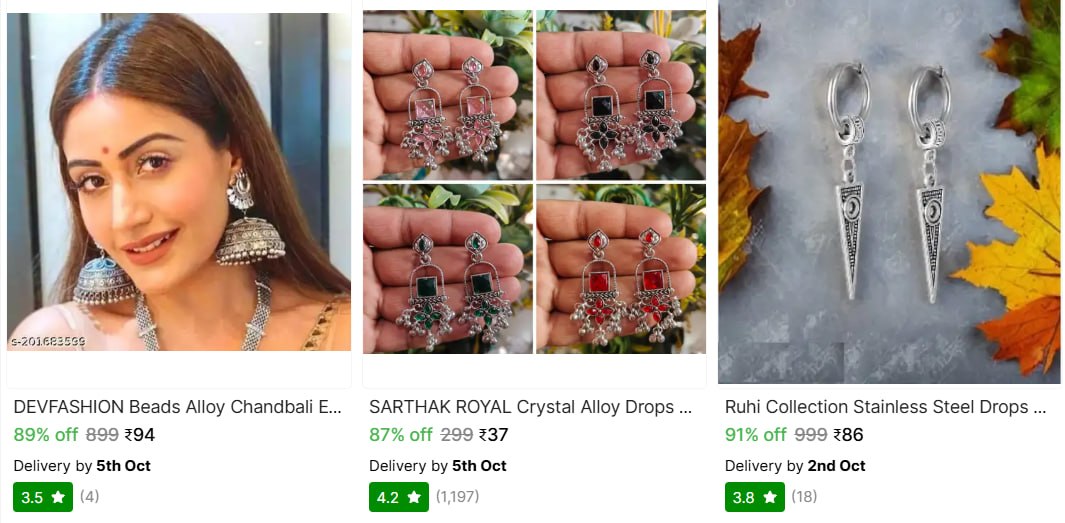 Shopsy Earring Under 99 Check Min Buy Qnty