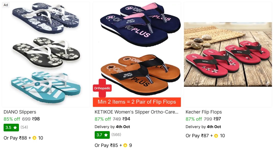 Shopsy Flip Flops Under 99 Check Min Buy Qnty