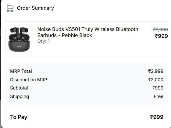 Shopsy Super Loot Noise Buds Vs501 949 Up To 50h P