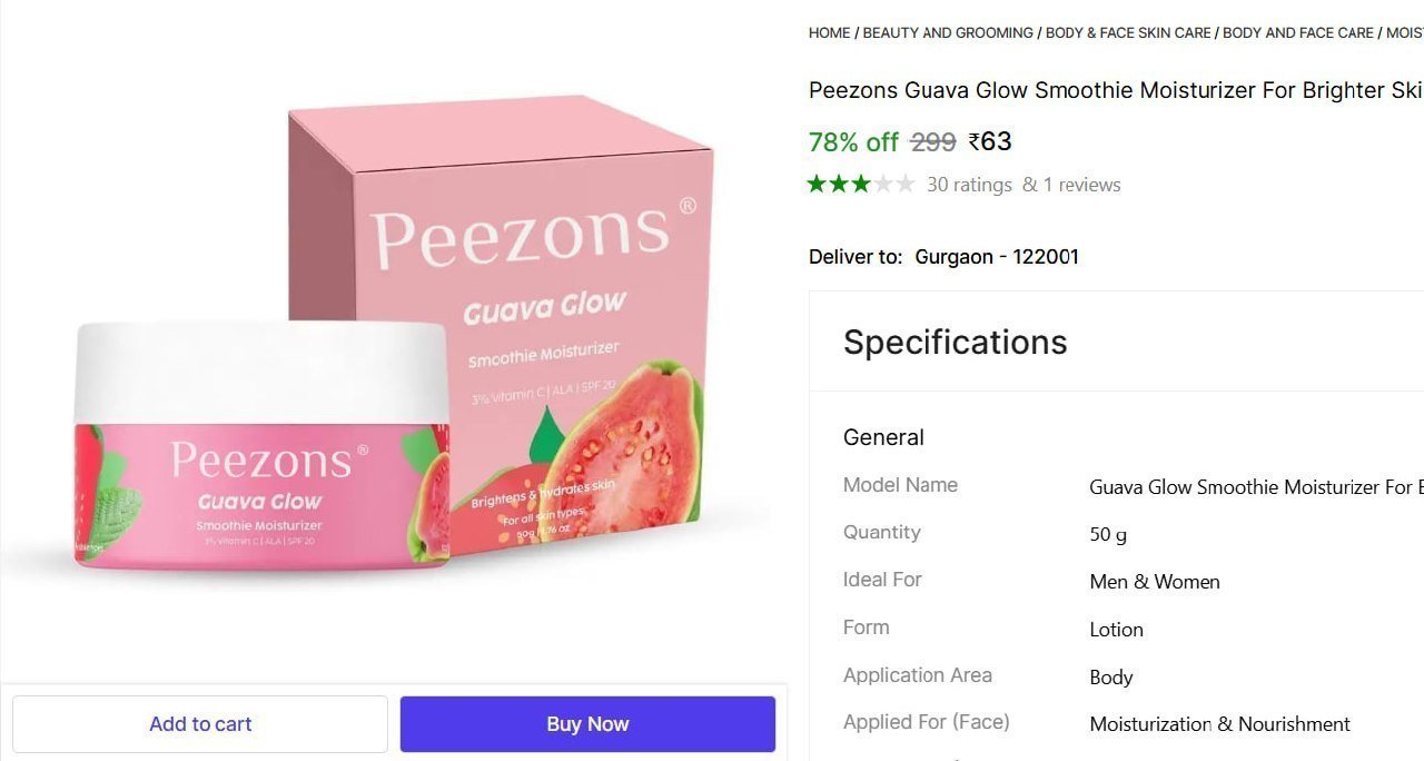 Shopsy Vitamin C Moisturizer 63