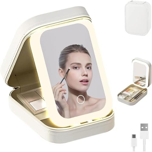 Signamio Compact Makeup Vanity With Led Mirror Ele