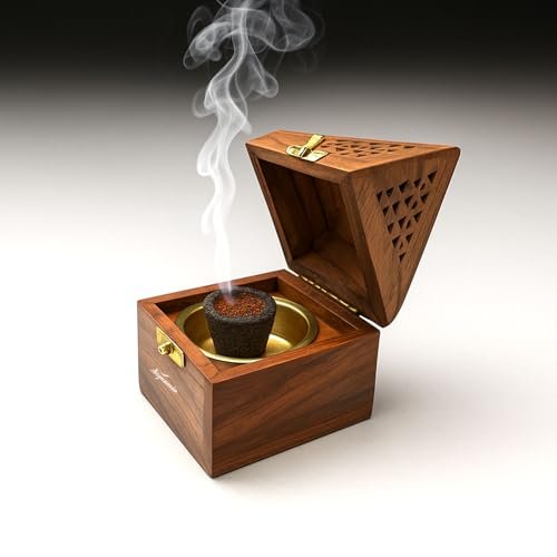 Signamio Wooden Sambrani Dhoop Stand Incense 