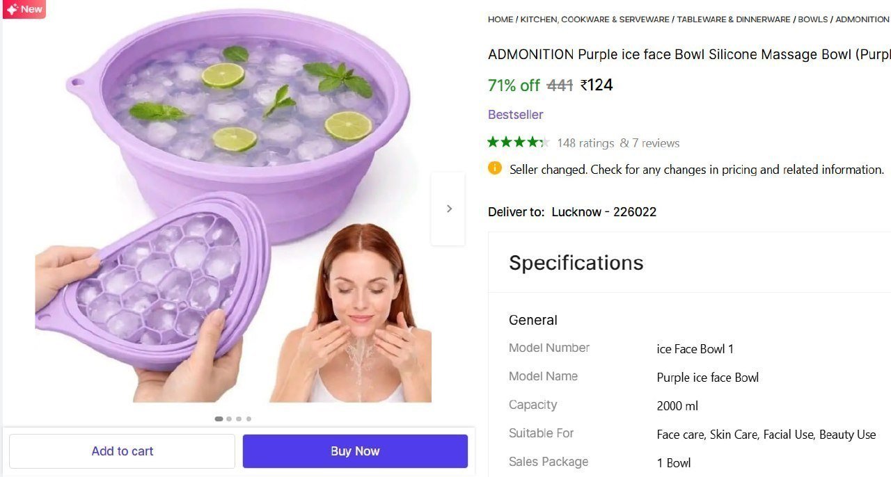 Silicone Massage Bowl 124