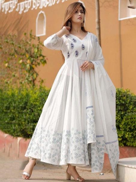 Skyasia Floral Printed Fit And Flare Midi Eth