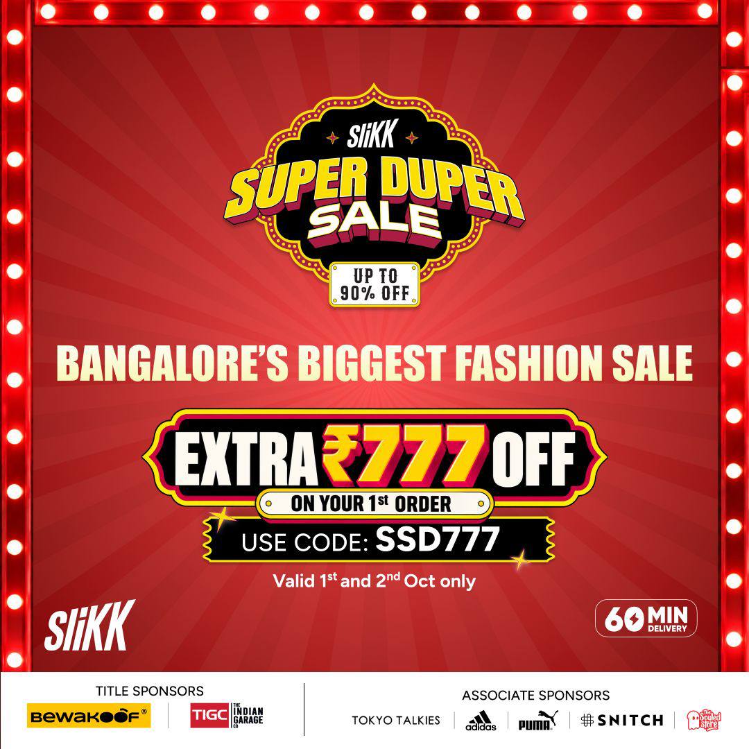 Slikk Super Duper Sale Bengaluru Onlyfashion 