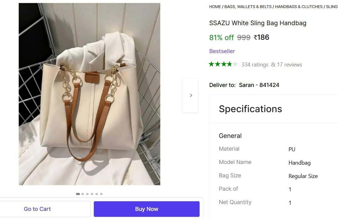 Sling Bag Handbag 186