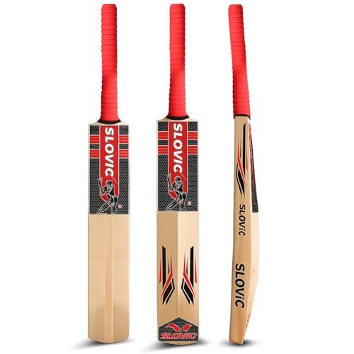 Slovic Cricket Bat Size 8 Full Size Wooden Te