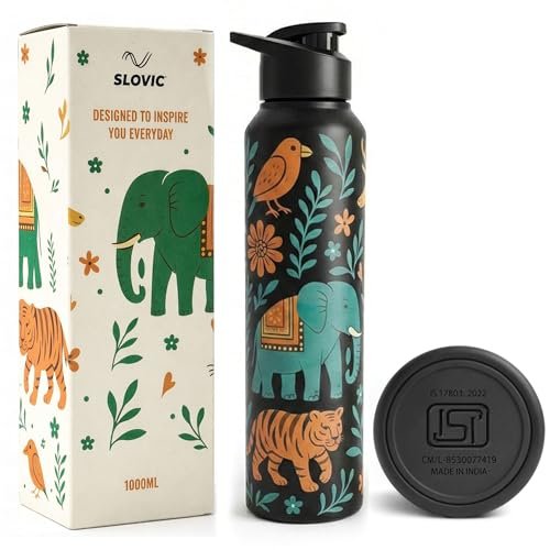 Slovic Steel Water Bottle 1 Ltr Incredible In