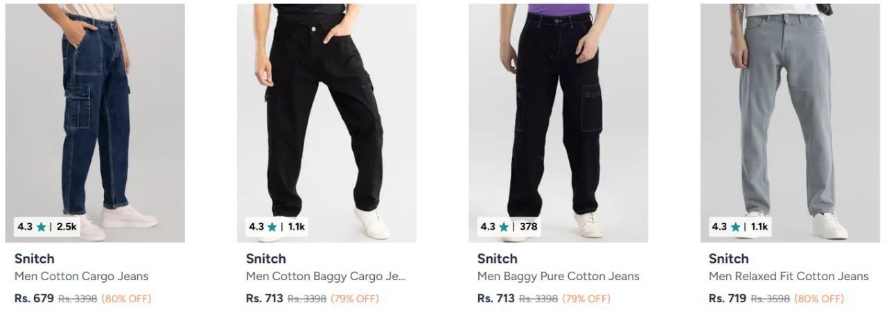 Snitch Cargo Jeans 80