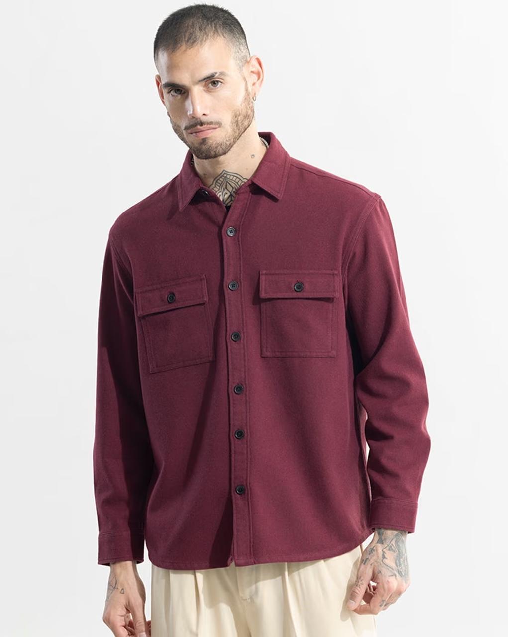 Snitch Clyster Relaxed Fit Overshirt With Flap Poc