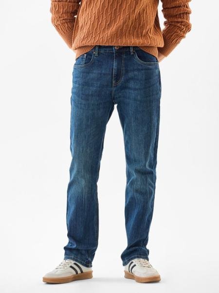 Snitch Men Straight Fit Mid-rise Light Fade S