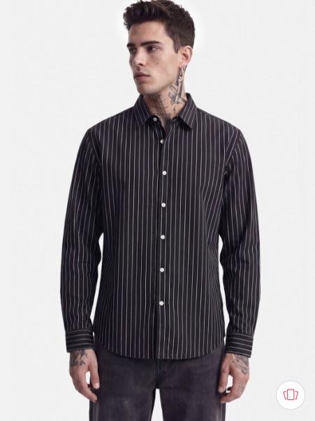 Snitch Men Striped Casual Shirt 753