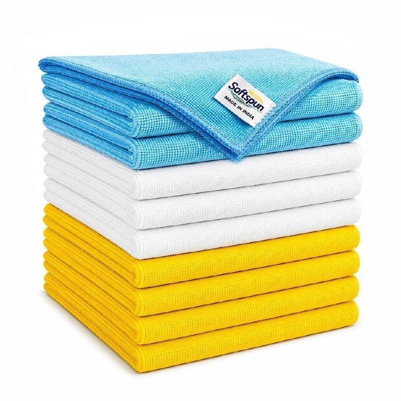Softspun Microfiber Cleaning Cloths 10pcs 40x40cms
