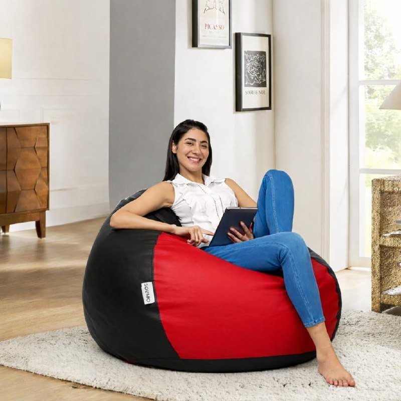 Solimo Bean Bag Cover 4xl Without Beans Faux 