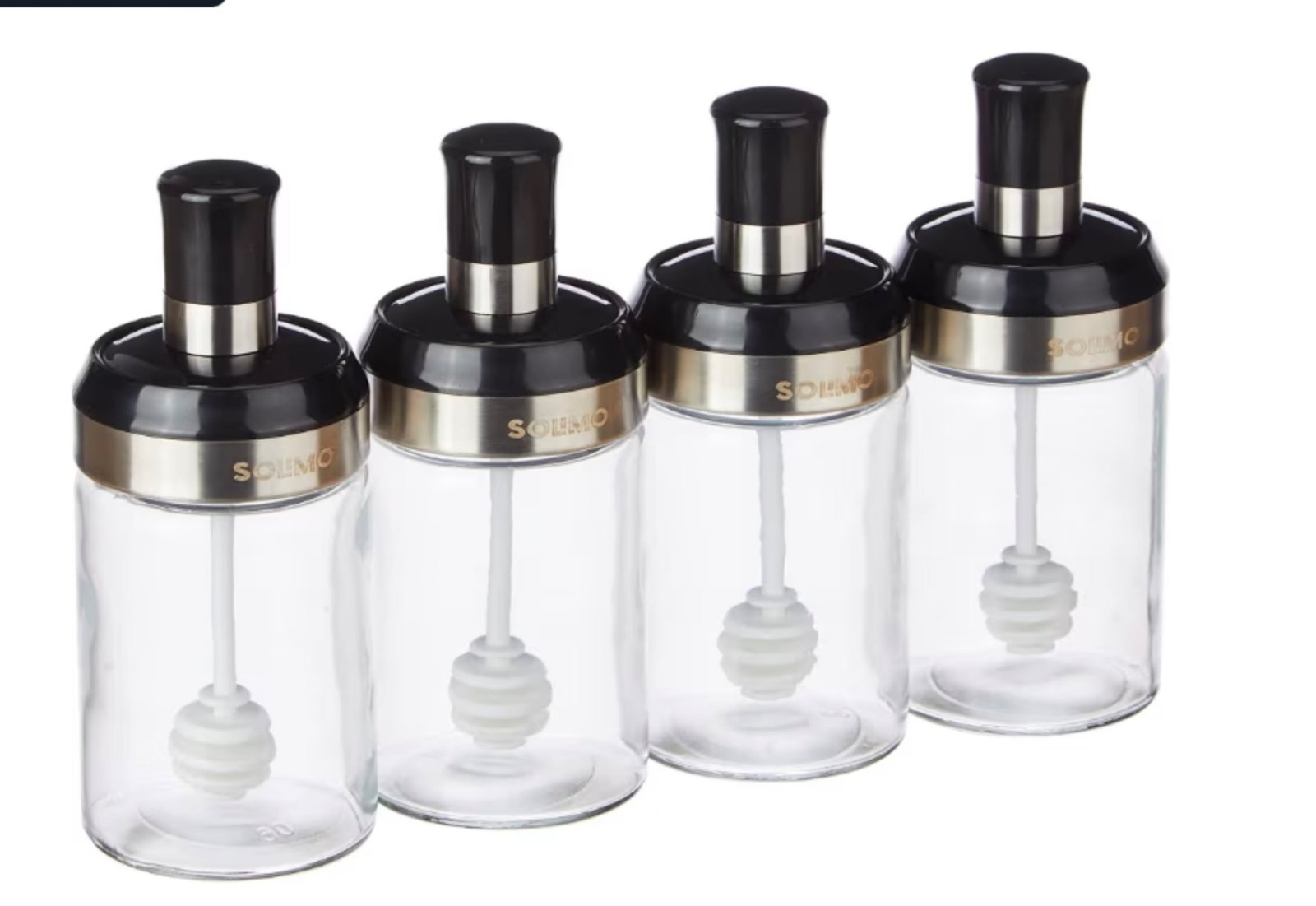 Solimo Borosilicate Glass Sauce Jar With Dipper Se