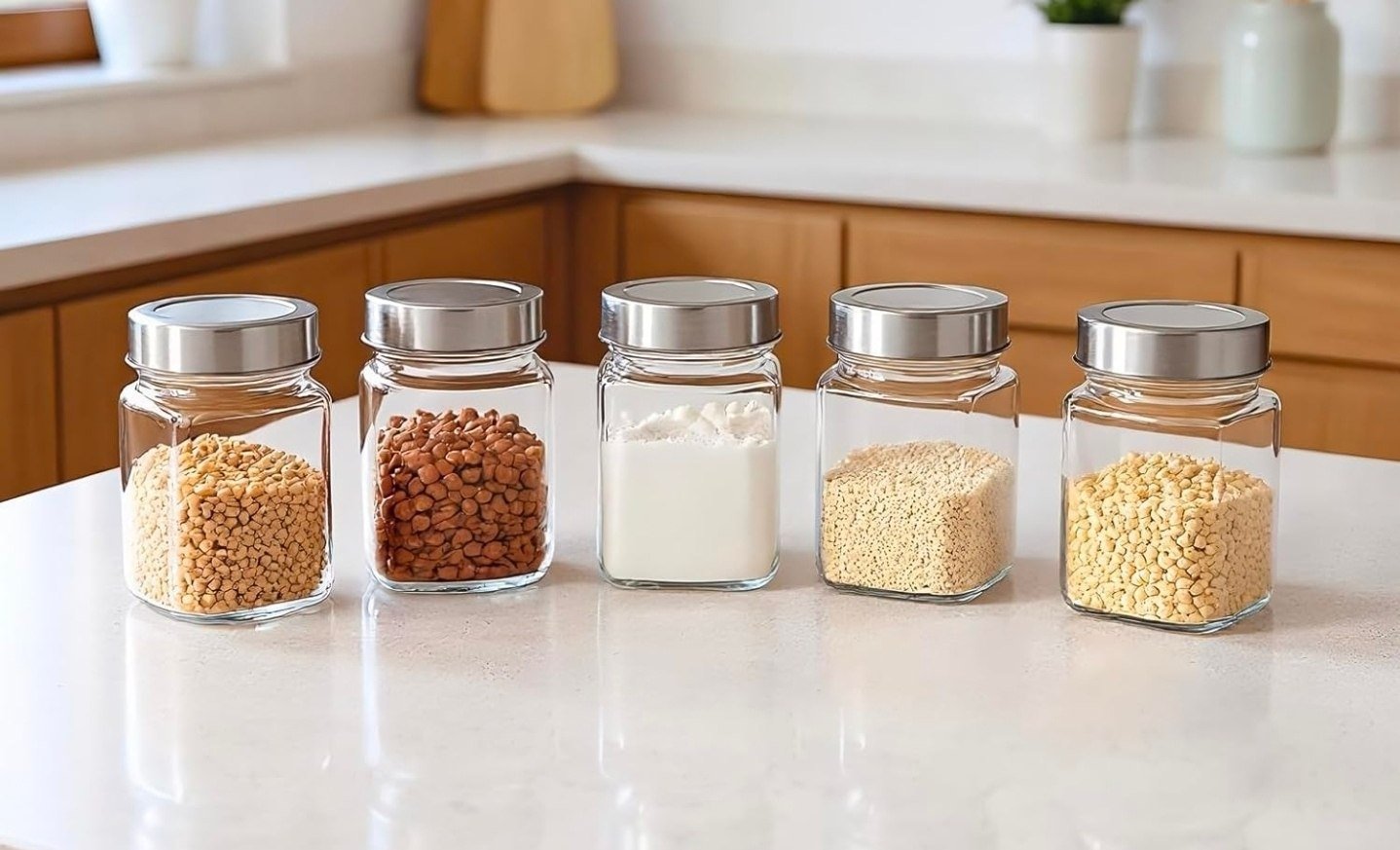 Solimo Glass Jar - 6pcs At 346