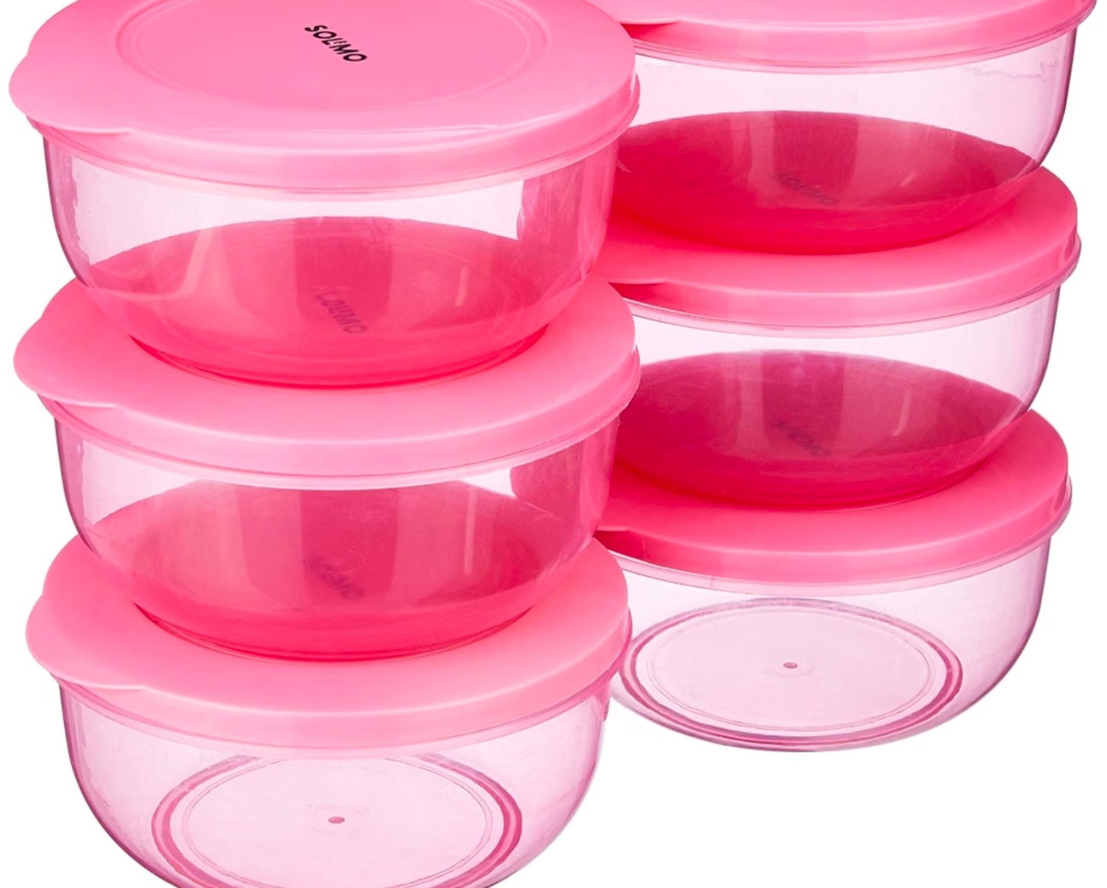 Solimo Plastic Nestable Round Container Set O