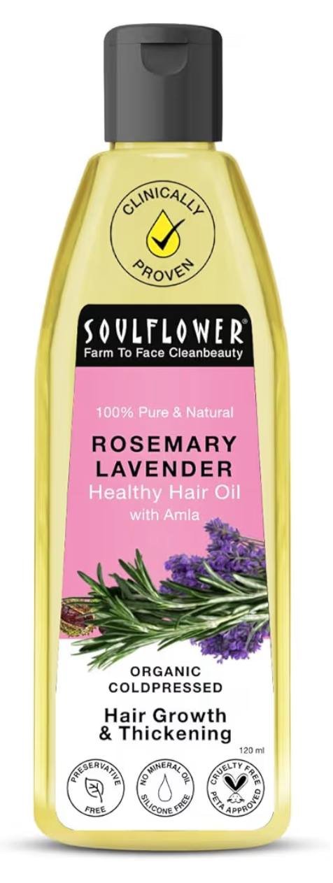 Soulflower Rosemary Lavender Hair Oil For Hea