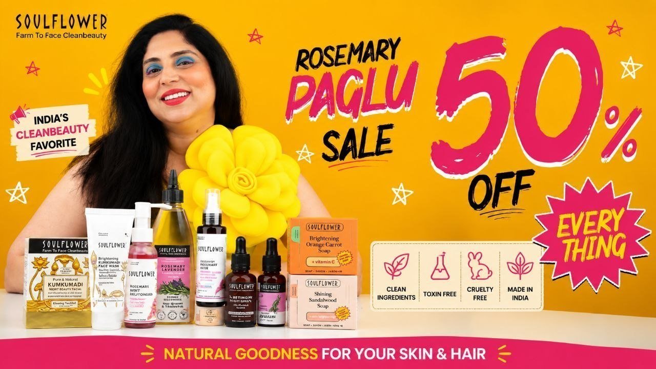 Soulflower Rosemary Paglu Sale Flat 50 On Hair Gro