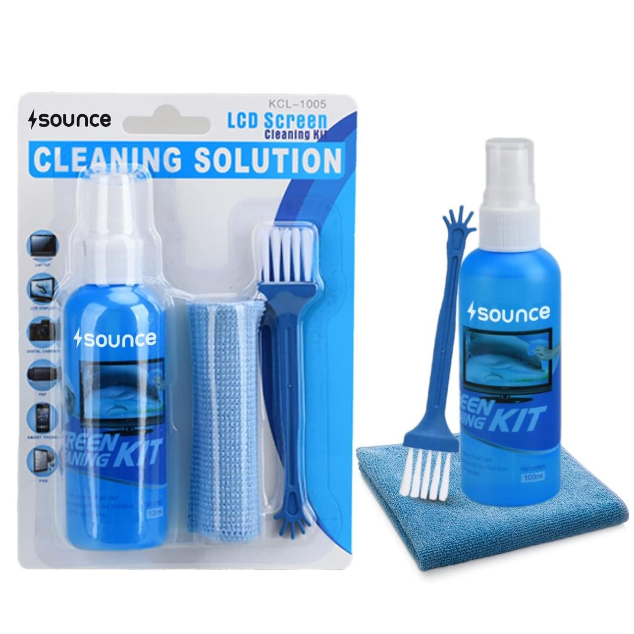 Sounce 3-in-1 Screen Cleaning Kit 100ml For L