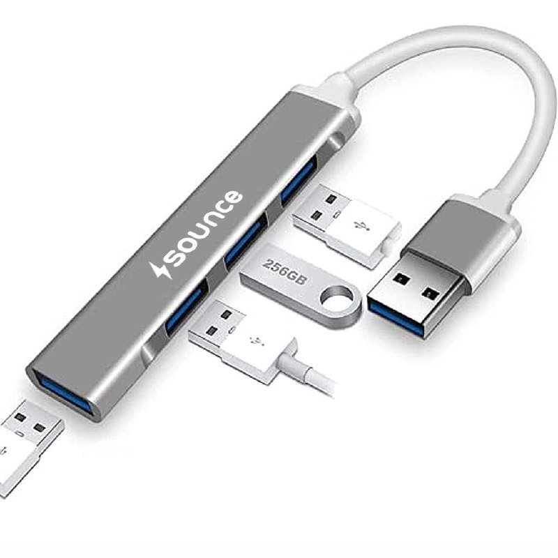 Sounce 4-port Usb 3 0 Hub For Pc High-speed A