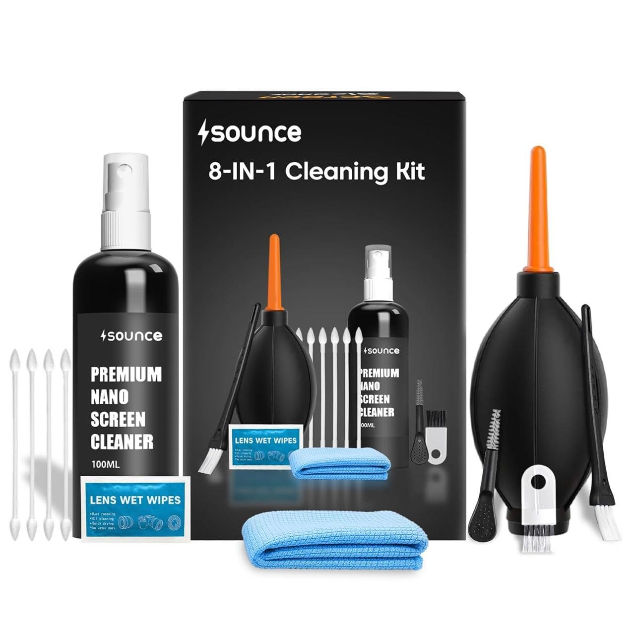Sounce 8-in-1 Electronics Cleaning Kit With 100ml 