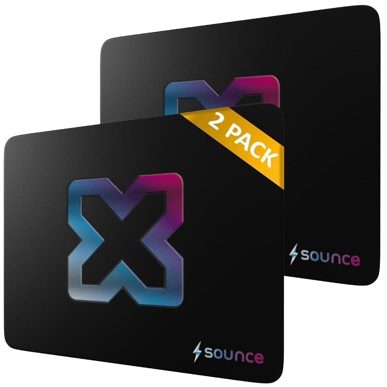 Sounce Ergonomic Mouse Pad Non-slip Anti-skid Waterproof (pack Of 2)