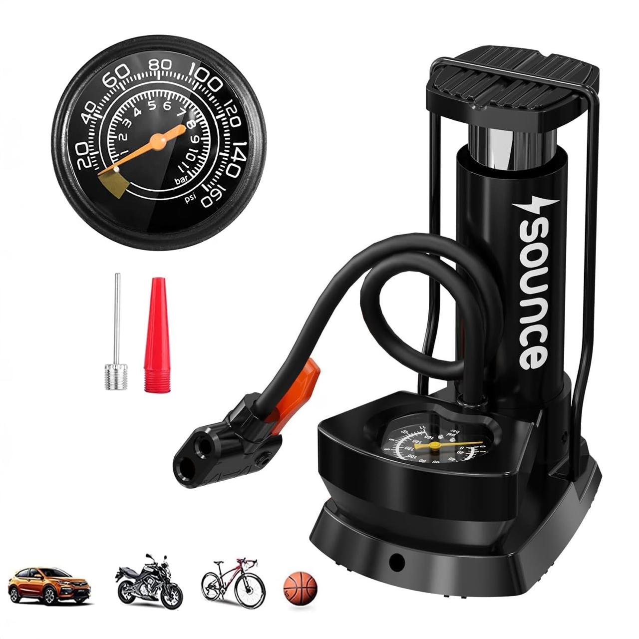 Sounce Portable High Pressure Foot Air Pump H