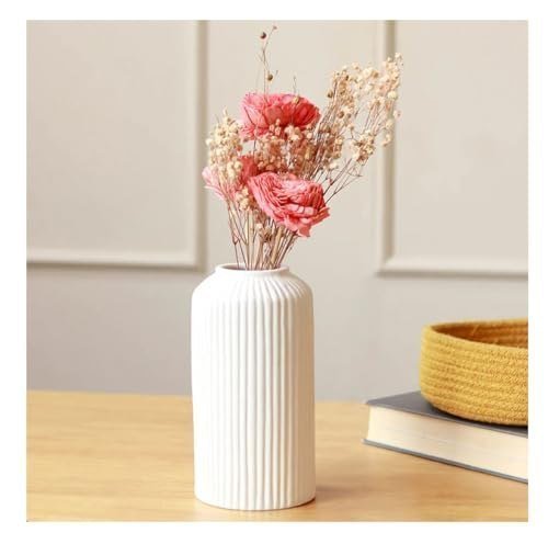 Sphinx Ribbed Pipe Ceramic Vase For Flowers P