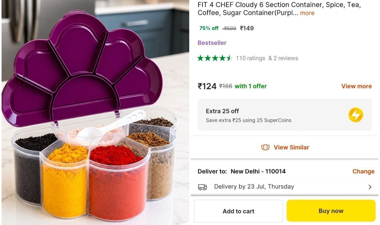 Spices Container (6 Section) 149