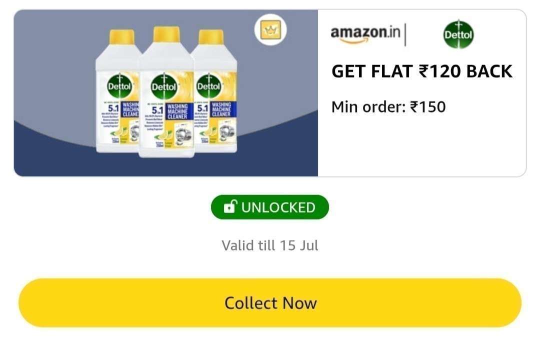 Spin Dettol Washing Machine Cleanerspin Link 